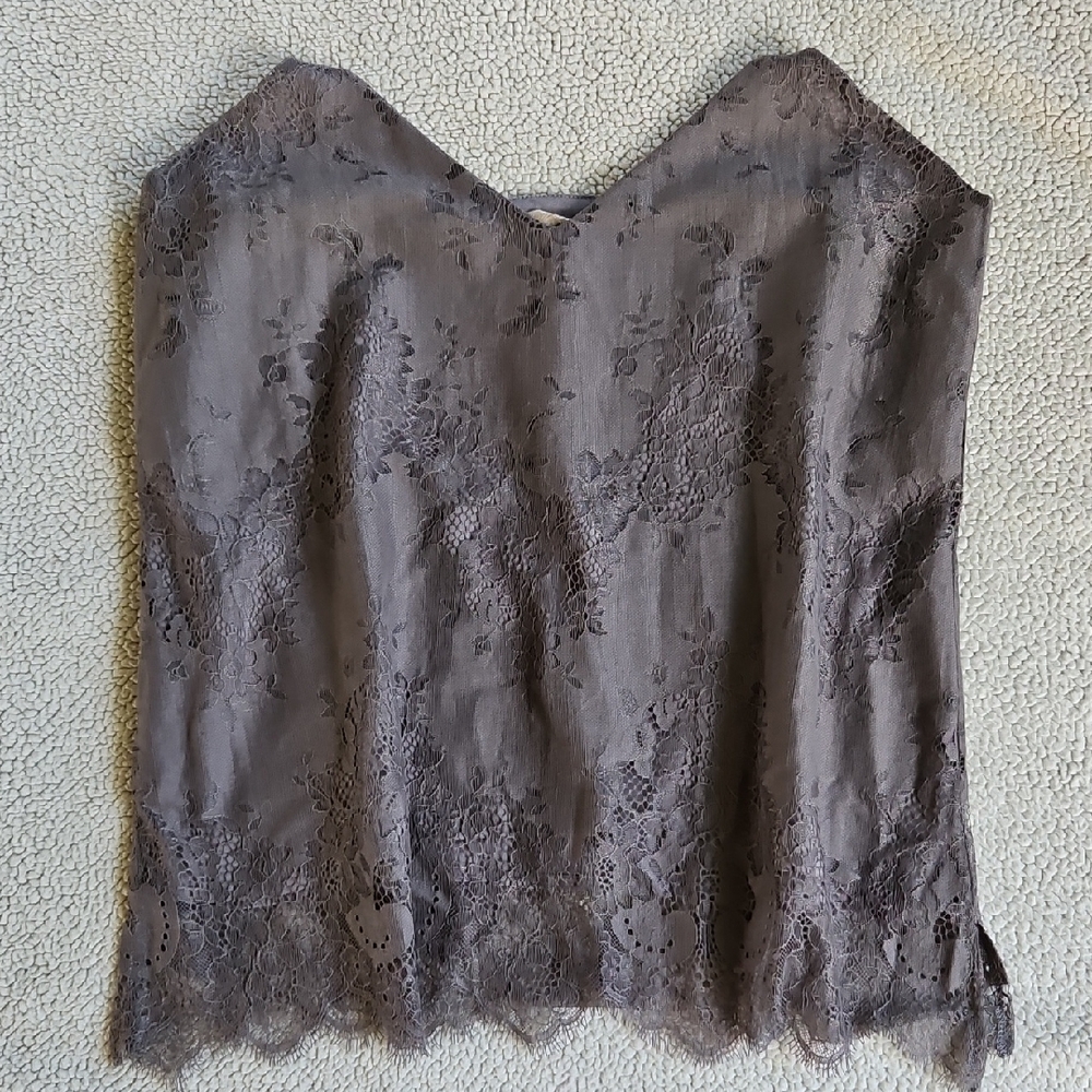 Elegant Lace Camisole in Gray